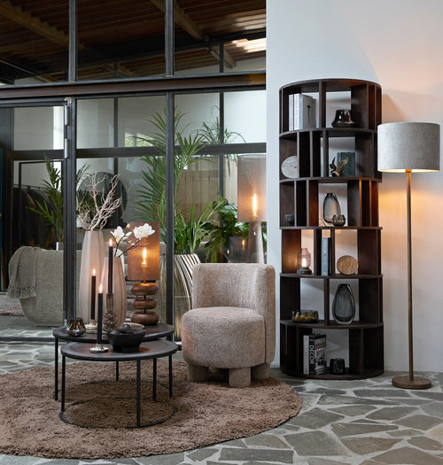 Light & Living vloerlamp WASHINGTON - Ø25x148.5cm - bruin - vtwonen shop