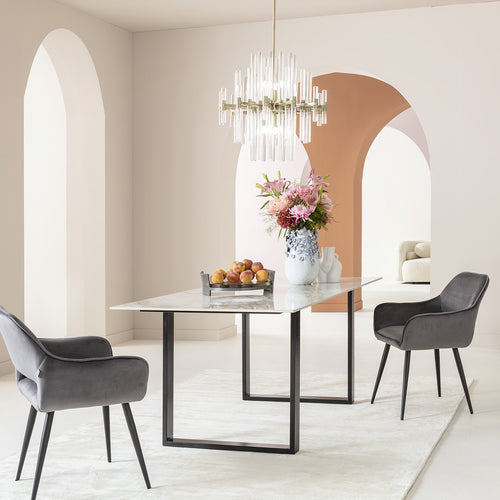 Kare Design Vaas Vlinders lichtblauw 35cm