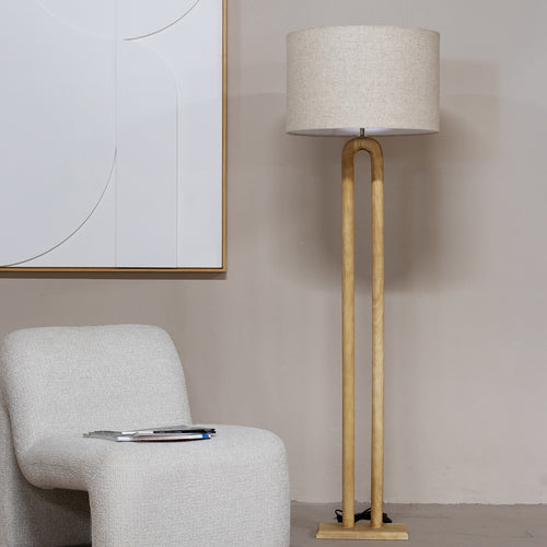 Giga Meubel Vloerlamp Micky - Naturel - vtwonen shop