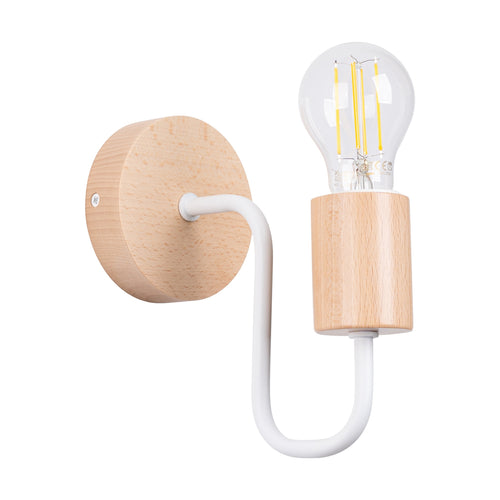 Sollux Lighting Wandlamp TIMBO wit - 8x19x18,5cm