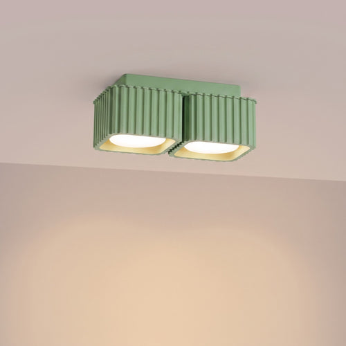 Sollux Lighting Plafondlamp RIFF 2 saliegroen Gx53 - 20,5x10x8cm