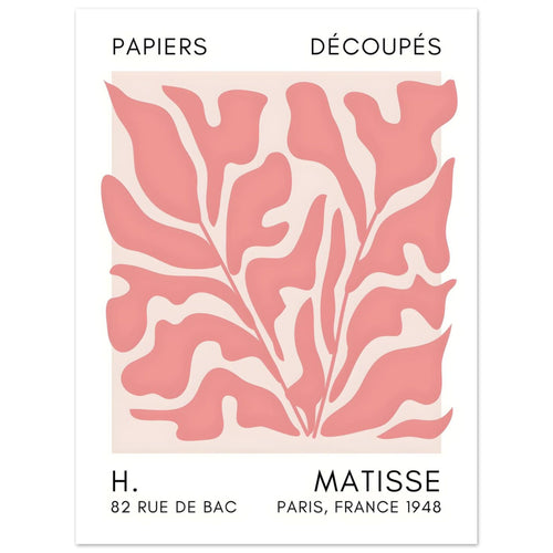 Artfulprints Poster Matisse – Seabed shapes taupe   - 30x40 cm - Taupe
