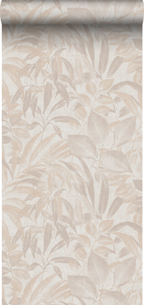 Sanders & Sanders behang bladeren beige - 53 cm x 10 m - 640229