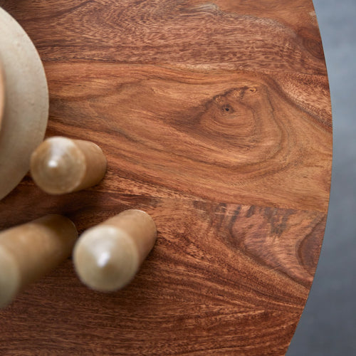 Tikamoon Ronde tafel van massief palissander voor 4 personen - Bruin - vtwonen shop