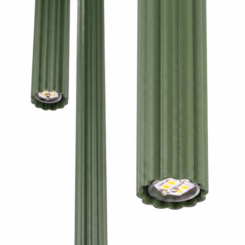 Sollux Lighting Hanglamp ARCHE 3P olijfgroen - 20x20x120cm