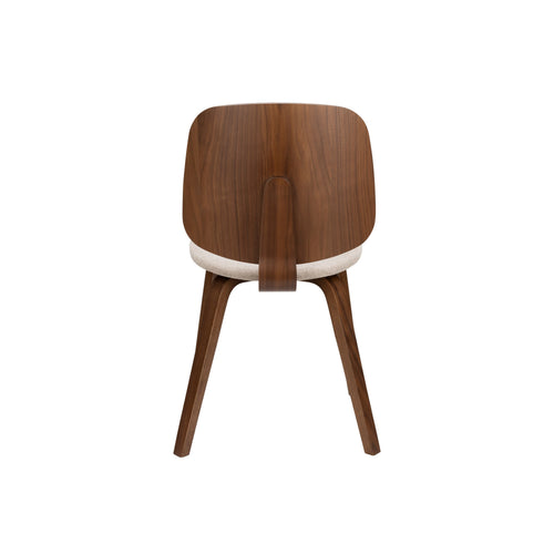 Housecraft Living Walden Eetkamerstoelen Walnoot/Beige - Set van 2