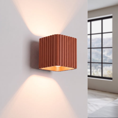 Sollux Lighting Wandlamp RIFF rode oker G9 - 10x12x10cm