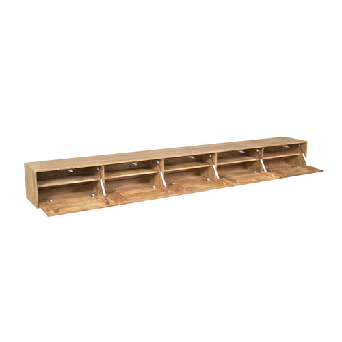 Starfurn Tv-meubel Vision - Naturel Hout - 280x30x35cm