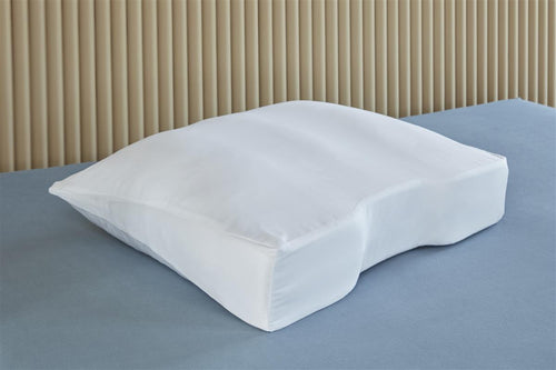 Silvana Support - Katoensatijn Kussensloop Schoudercontour voor kussen Geel - 50 x 70 cm - Wit