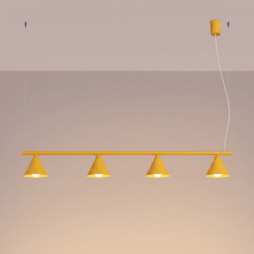 Sollux Lighting Kroonluchter NOX 4L geel - 122x14x215cm