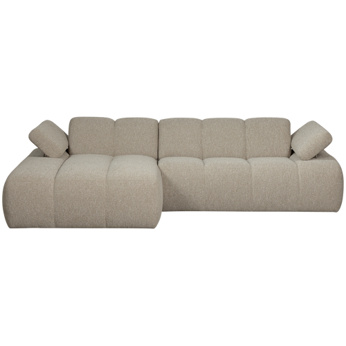 WOOOD chaise longue links Mojo - Bouclé - Beige Melange - vtwonen shop