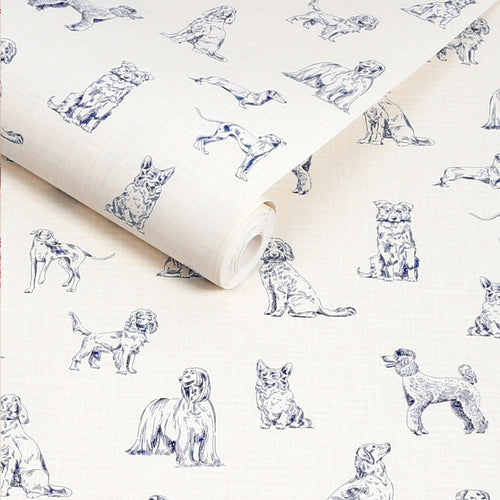 Joules Vliesbehang - Sketched Dogs