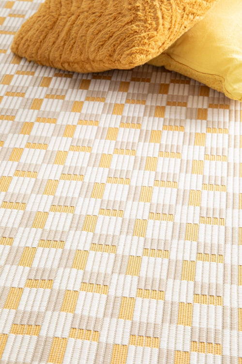 AFK Living vloerkleed Memphis - voor binnen en buiten - geel - 160 x 230 cm