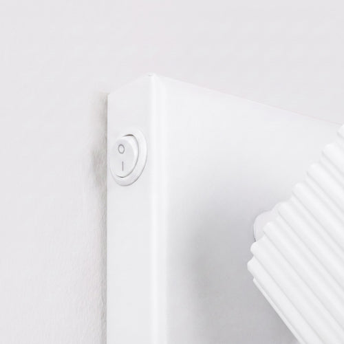 Sollux Lighting Wandlamp RAYO wit met schakelaar - 8x16x16cm
