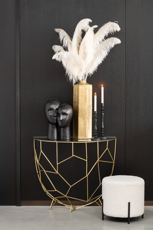 J-Line console Moza - metaal/glas - goud