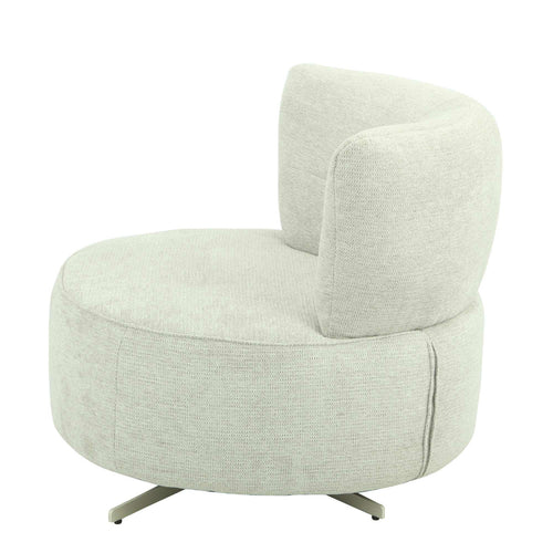 StarFurn Fauteuil Fien - Lichtgrijs Stof - Draaibaar - vtwonen shop