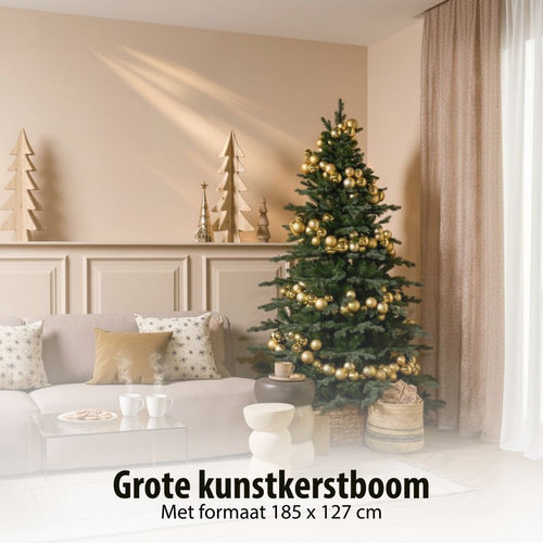 Triumph Tree Sherwood Deluxe - Kerstboom met Grillige Vorm en Natuurlijke Uitstraling - Kerstversiering voor Binnen - Kunstboom in Klassieke Stijl -