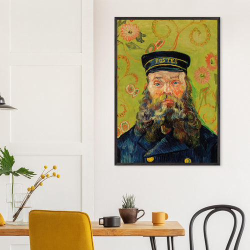 Artfulprints Poster Vincent van Gogh - The Postman   - 70x100 cm - Groen