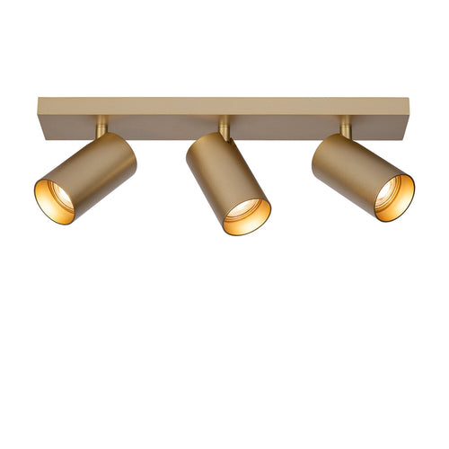 Atmooz plafondlamp Era 3 - goud - 42 x 13 x H 12 cm - GU10