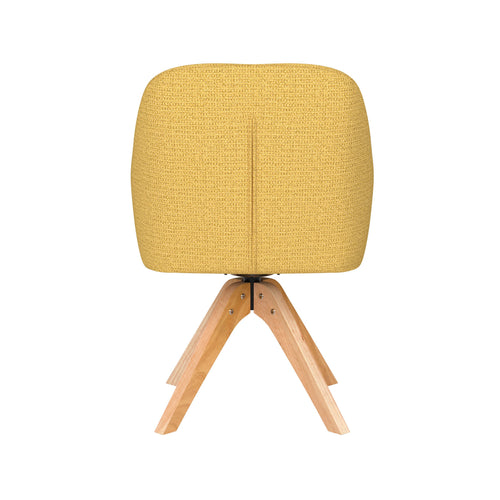 Housecraft Living Otis Eetkamerstoel Draaibaar Hout Okergeel