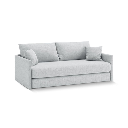 Cosmopolitan Design - Converteerbare bank Shannon 3-zits, structurele stof lichtgrijs - 94x209x87cm