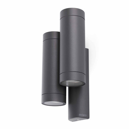 Faro Steps - 4 Lichts Buiten Wandlamp Donkergrijs IP44, GU10