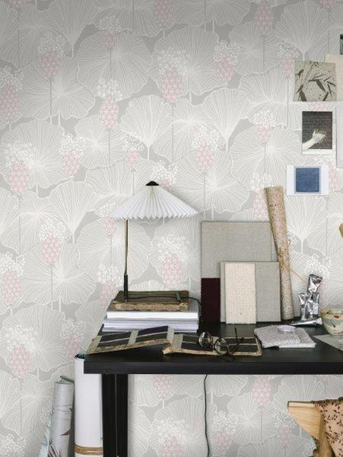 Borastapeter behang bloemen grijs - 53 cm x 10.05 m - 660307 - vtwonen shop