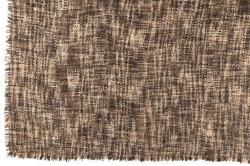 J-Line plaid Tweed - katoen - bruin/beige - 180 x 130 cm