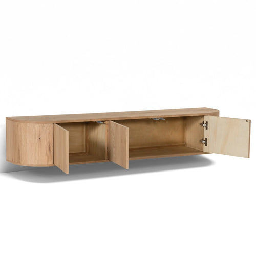 Livingfurn tv-meubel Novero Zwevend - bruin - 35x180x33