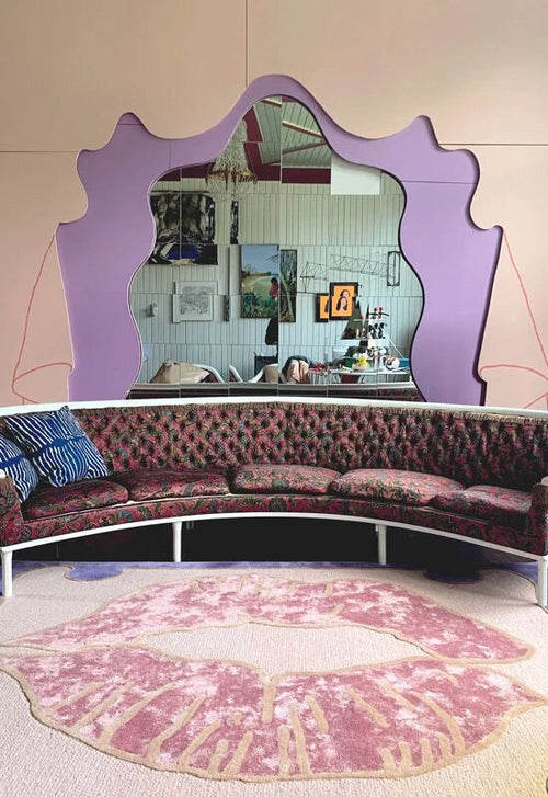 Vloerkleed Layered Lips Patterned Wool Rug 180x270 cm - vtwonen shop