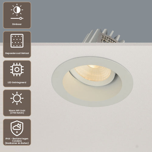 Artdelight Inbouwspot Venice DL 2408 - Wit