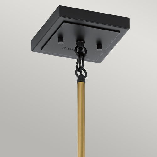 Elstead Kichler Kitner Koepel Hanglamp Plafondlamp Natuurlijk Messing