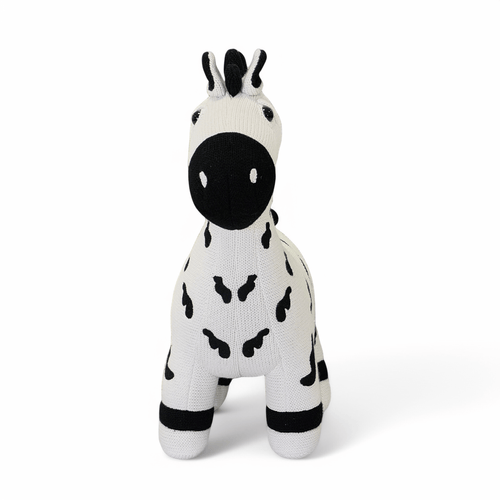 Pintado & Lacado knuffeldier Zebra - wit - 40 cm