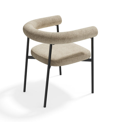 Premium Interiors - Set van 2 stoelen LOU - getextureerd fluweel beige 64cm