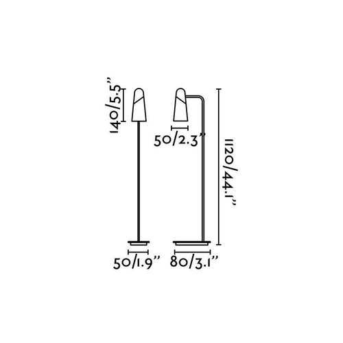 Faro Lao - LED 1 Light Verstelbare Vloerlamp Zwart