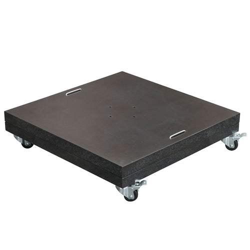 Garden Impressions parasolvoet Hawaii special zwart - 150 kg graniet - verrijdbaar