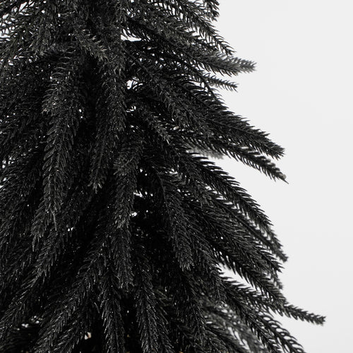 House of Seasons Kunstkerstboom in Jute - H60 x Ø32 cm - Zwart