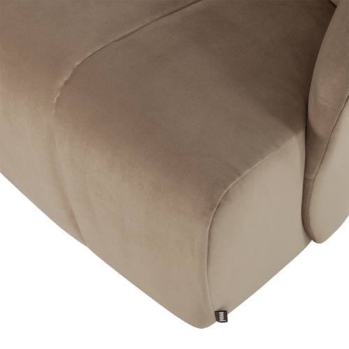 WOOOD draaifauteuil Mojo - Velvet - Khaki - 75x68x77