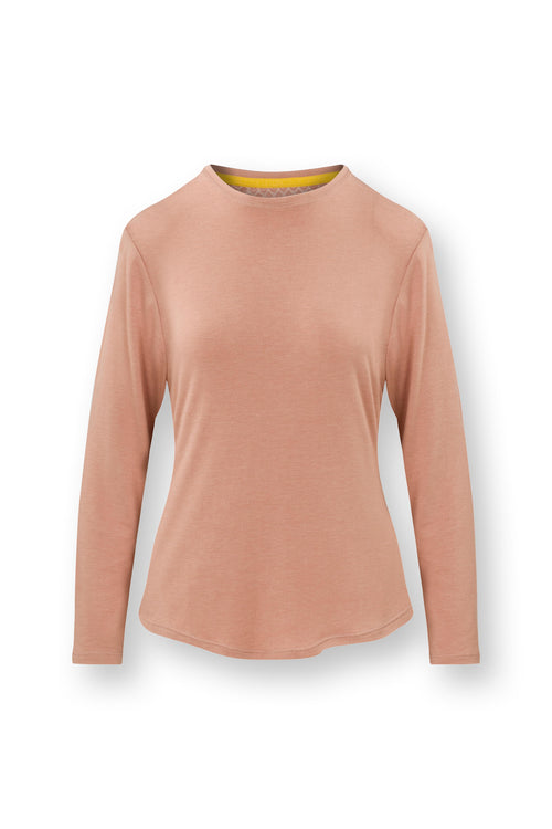 Pip Studio - Tom Pyjama t-shirt - Lange mouw Dames - Melee - Roze - XS