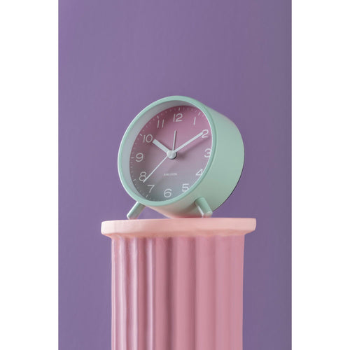 Karlsson wekker Gradient - groen - 11.5x11.5x11.5cm