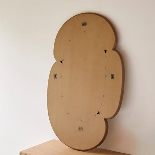 Tikamoon Ovale spiegel in licht mindihout 115 x 75 cm - Naturel - vtwonen shop