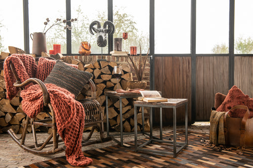 J-Line cilinderkaars - bruin - small - 18U - 6 stuks