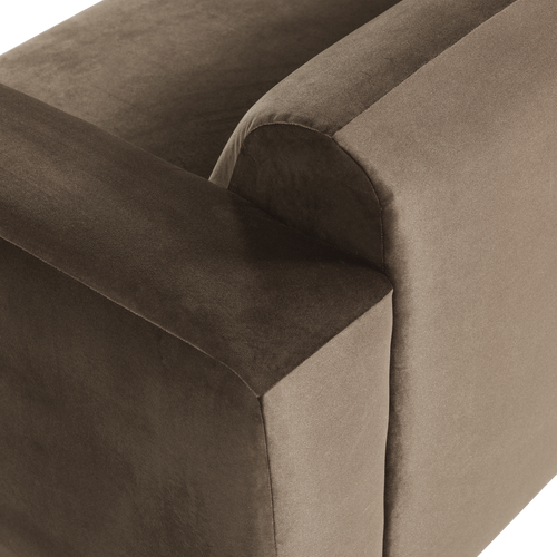 WOOOD 2-zits bank arm rechts Mojo Base - Velvet - Taupe - 74x185x97