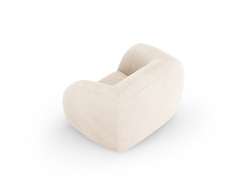 Cosmopolitan Design Fauteuil Essen boucle, beige - 95x130x86cm