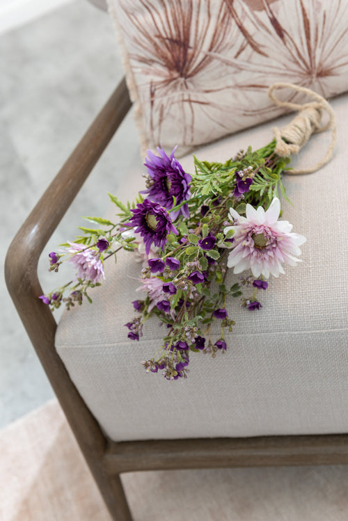 J-Line bloem Madelief - kunststof - donkerpaars - 24 stuks - vtwonen shop