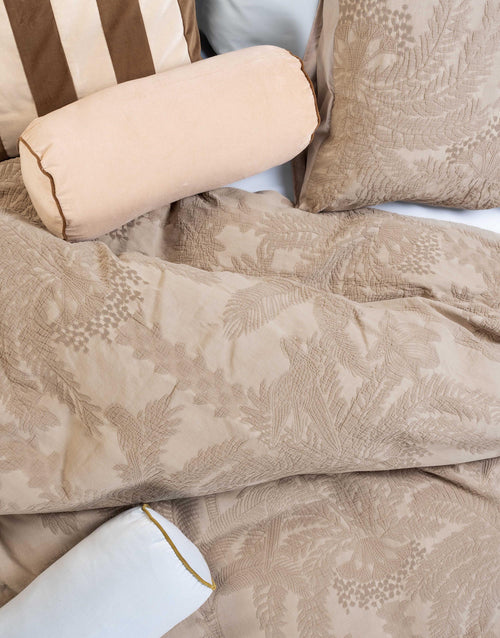 Essenza Palma dekbedovertrek - Eenpersoons – 140x200/220 cm - Taupe