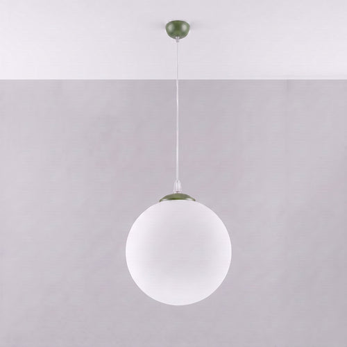 Sollux Lighting Hanglamp UGO 30 olijfgroen - 30x30x120cm