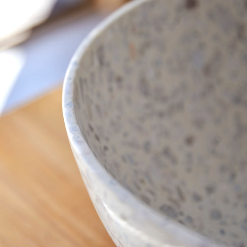 Tikamoon Ronde waskom van moon premium terrazzo ∅ 32 cm - Beige