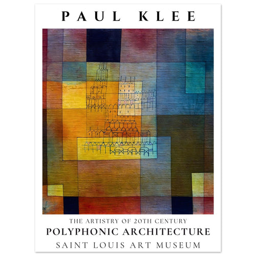 Artfulprints  Paul Klee - Polyphonic architecture   poster 30x40 cm - vtwonen shop