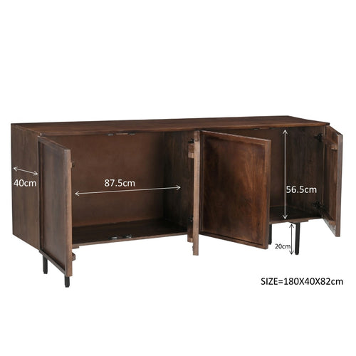 Livingfurn dressoir - 180cm - mangohout - vtwonen shop